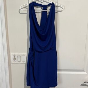 BCBG Royal Blue “Skye” Halter Dress